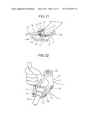 OPENABLE AND CLOSABLE TWO-PRONGED BODY HOLDING DEVICE diagram and image