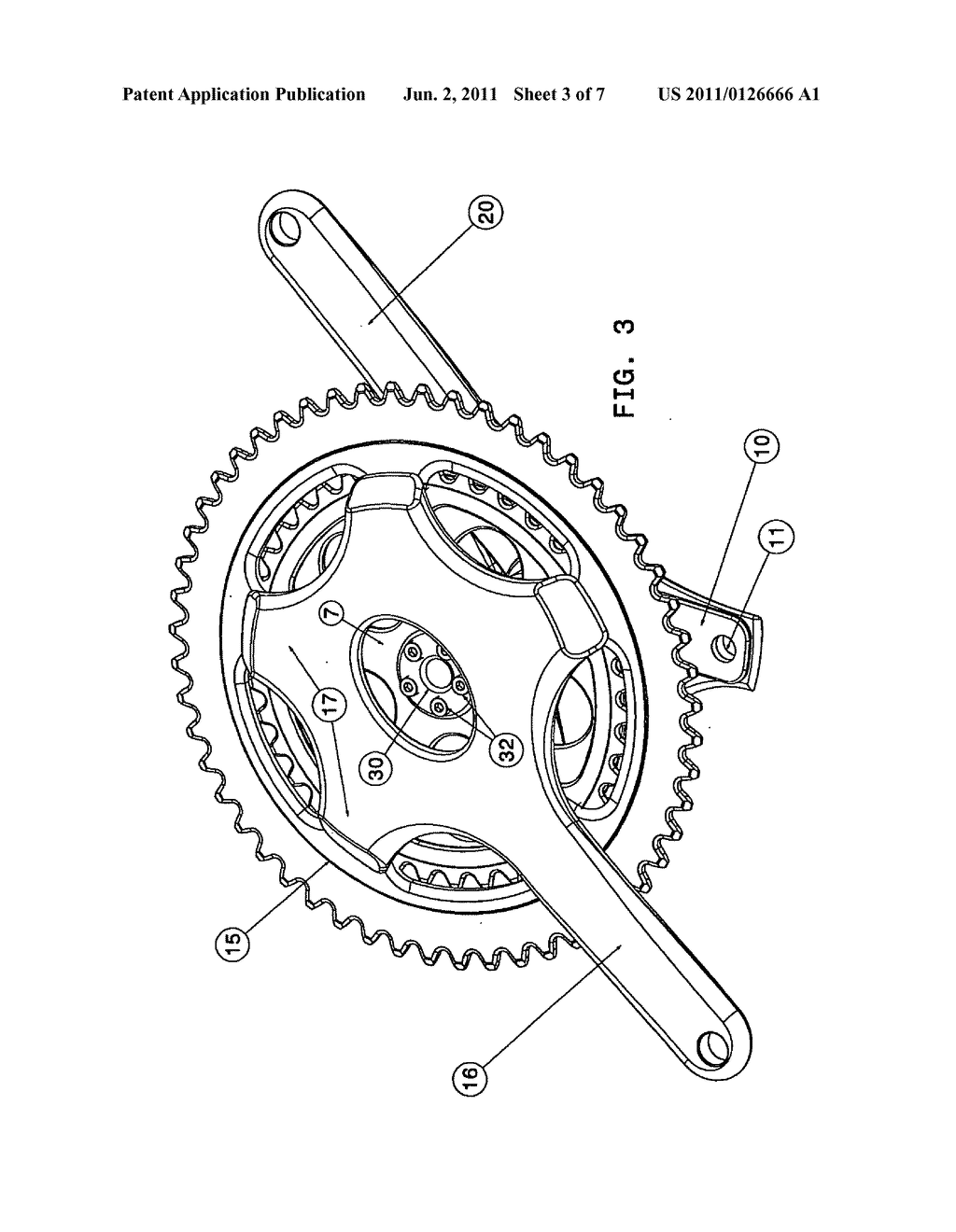 CRANK SET FOR A BICYCLE - diagram, schematic, and image 04