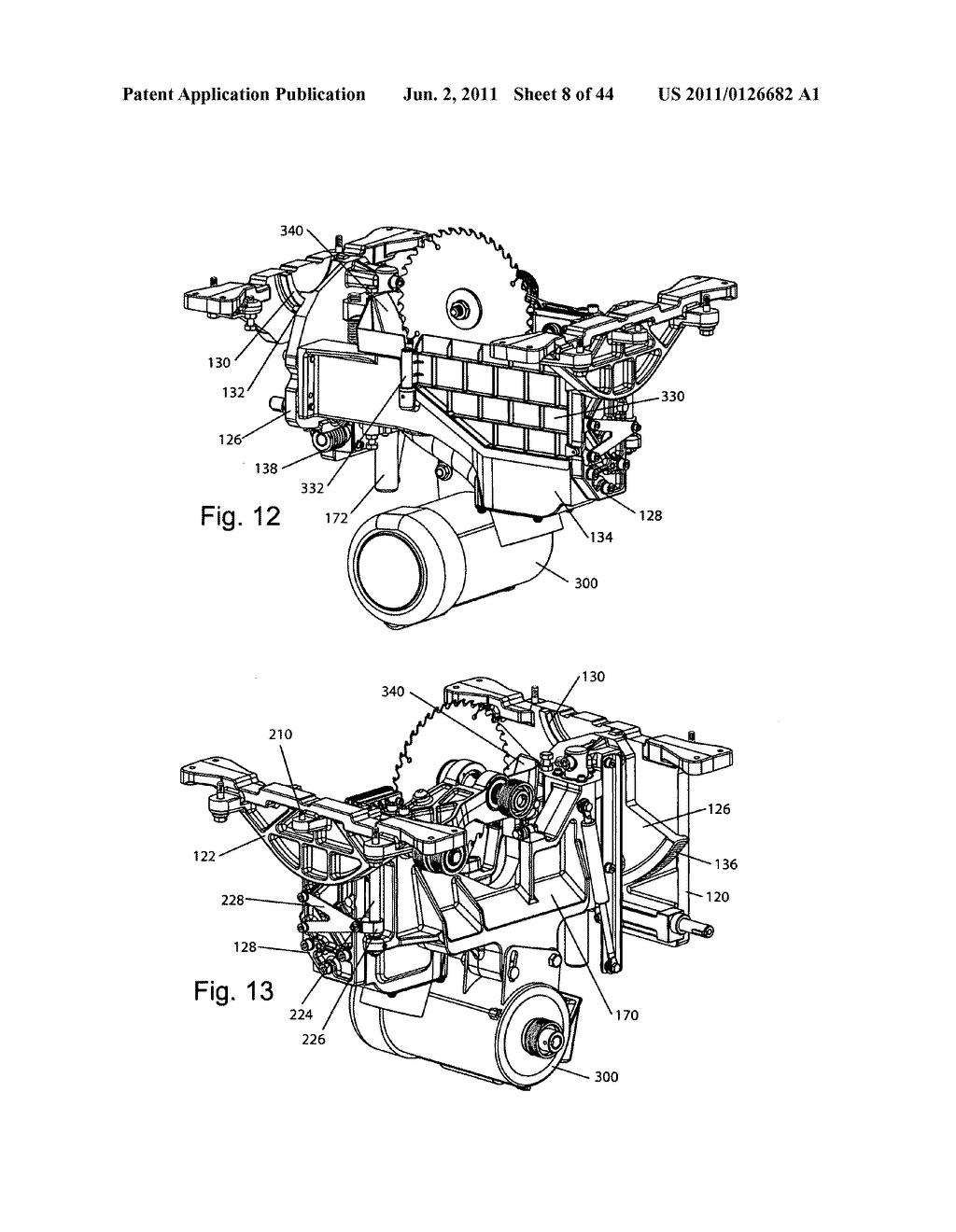 Table saws with safety systems and systems to mount and index attachments - diagram, schematic, and image 09