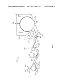 Methods employing an impermeable transfer belt in a papermaking machine diagram and image