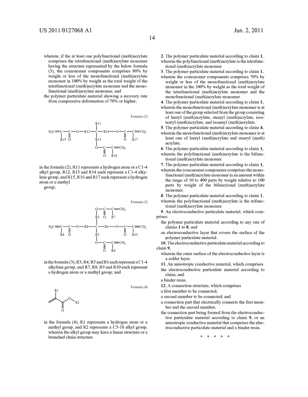 POLYMER PARTICLE, CONDUCTIVE PARTICLE, ANISOTROPIC CONDUCTIVE MATERIAL AND     CONNECTION STRUCTURE - diagram, schematic, and image 20