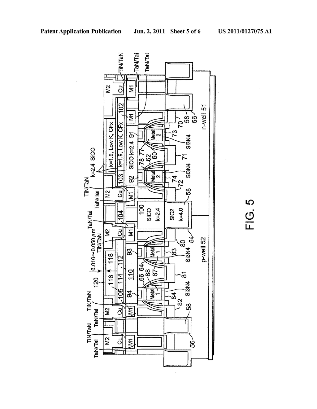 INTERLAYER INSULATING FILM, WIRING STRUCTURE, AND METHODS OF MANUFACTURING     THE SAME - diagram, schematic, and image 06