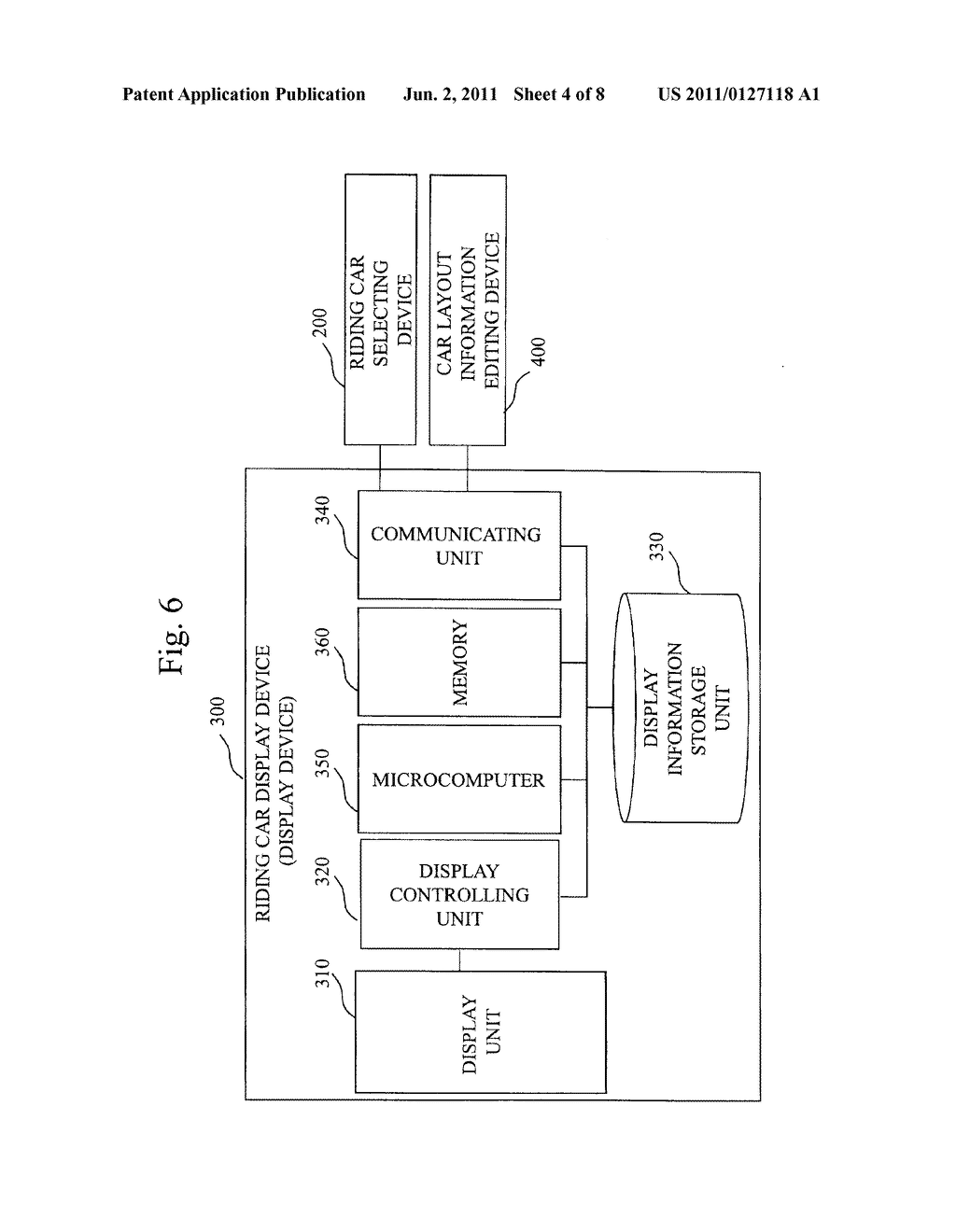 ELEVATOR CAR LAYOUT INFORMATION EDITING SYSTEM, DESTINATION INFORMATION     INPUT DEVICE, DISPLAY DEVICE AND EDITION OPERATING DEVICE - diagram, schematic, and image 05