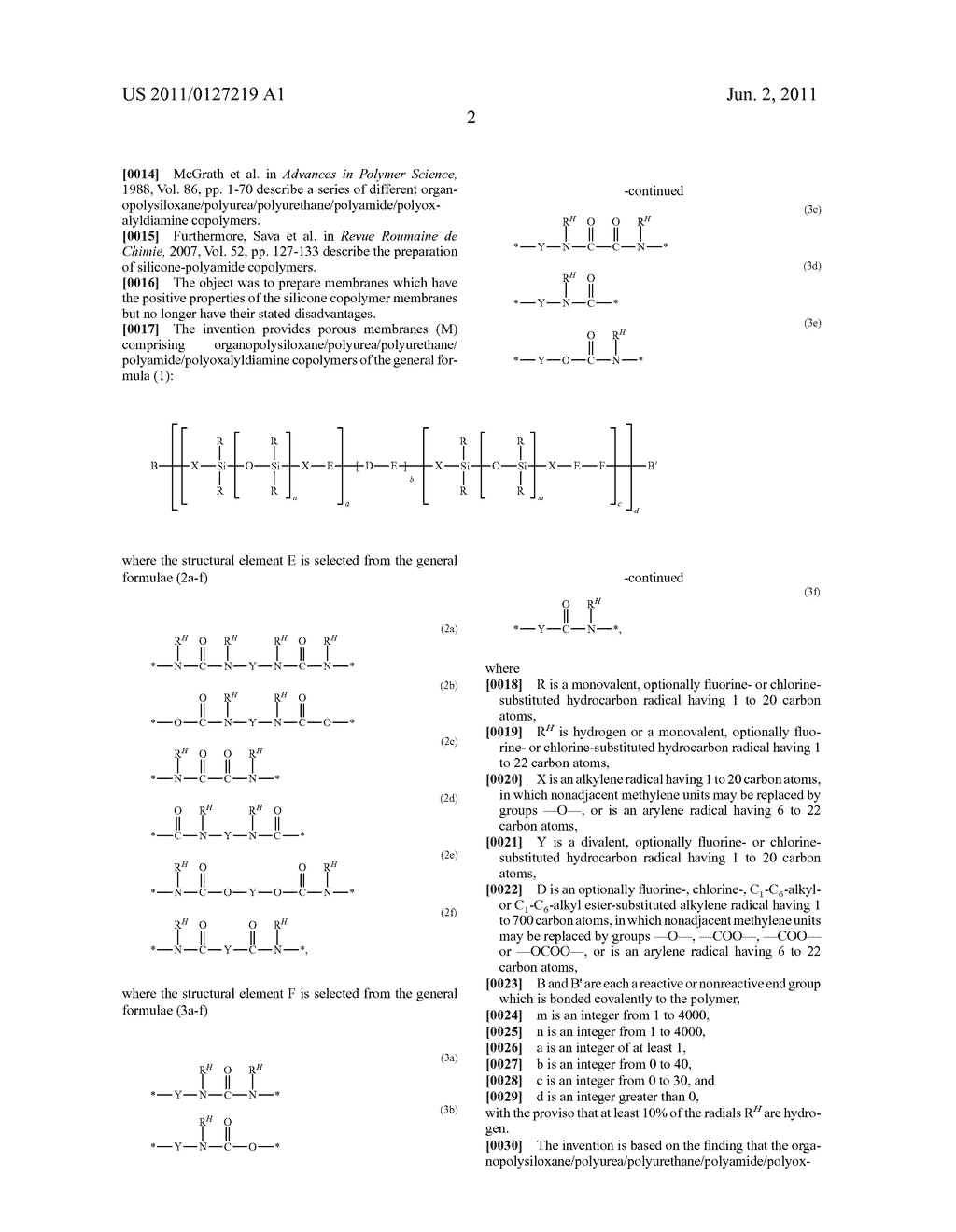 POROUS MEMBRANES MADE UP OF ORGANOPOLYSILOXANE COPOLYMERS - diagram, schematic, and image 03