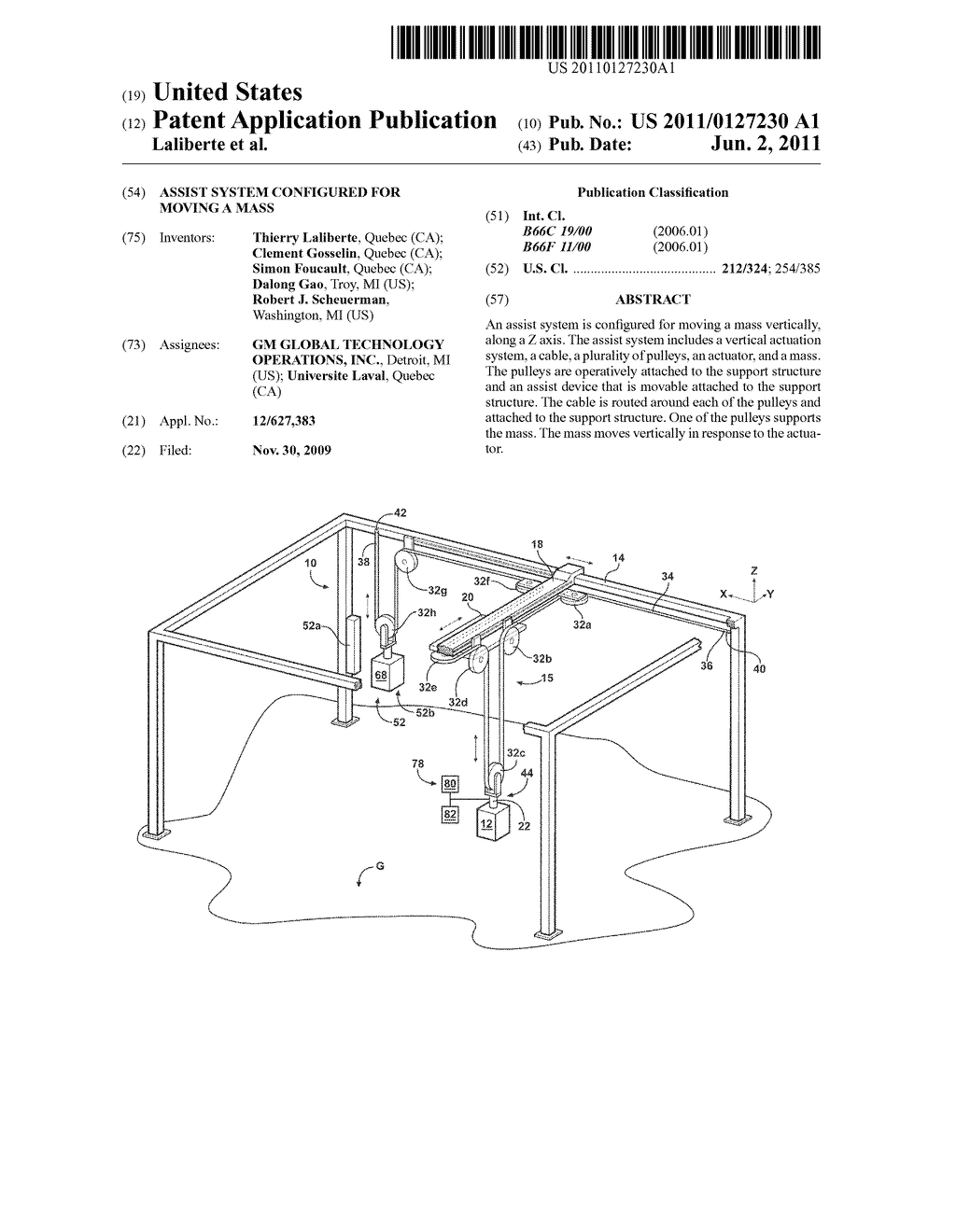 ASSIST SYSTEM CONFIGURED FOR MOVING A MASS - diagram, schematic, and image 01