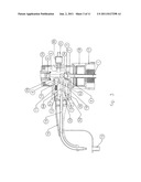 BOTTLE TOP DISPENSER WITH RECIRCULATING AND DRAINING MECHANISM diagram and image