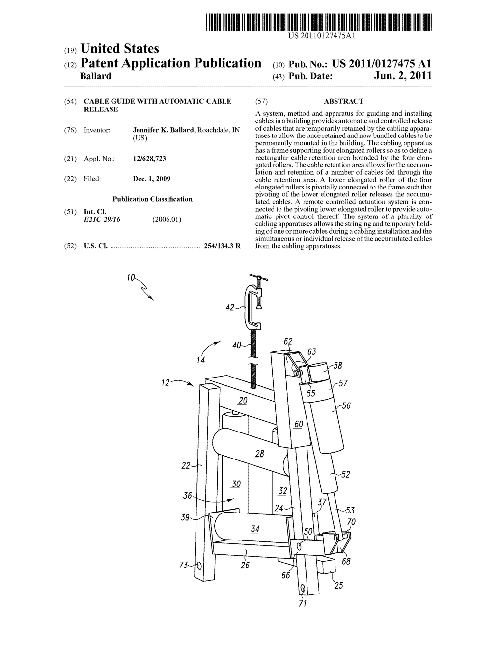 Cable Guide With Automatic Cable Release - diagram, schematic, and image 01