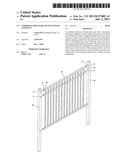 Combined structure of fence posts and rails diagram and image