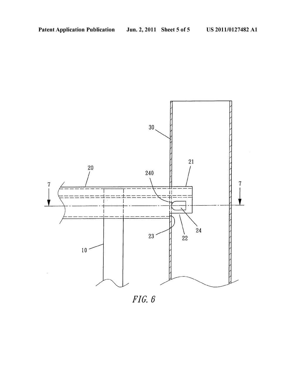 Combined structure of fence posts and rails - diagram, schematic, and image 06