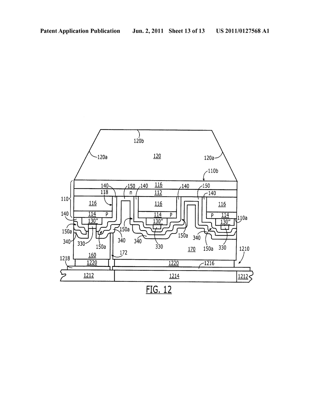 LATERAL SEMICONDUCTOR LIGHT EMITTING DIODES HAVING LARGE AREA CONTACTS - diagram, schematic, and image 14