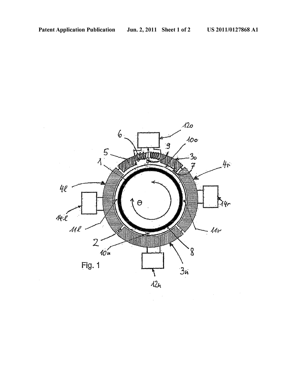 MAGNETIC BEARING AND METHOD FOR OPERATION THEREOF - diagram, schematic, and image 02