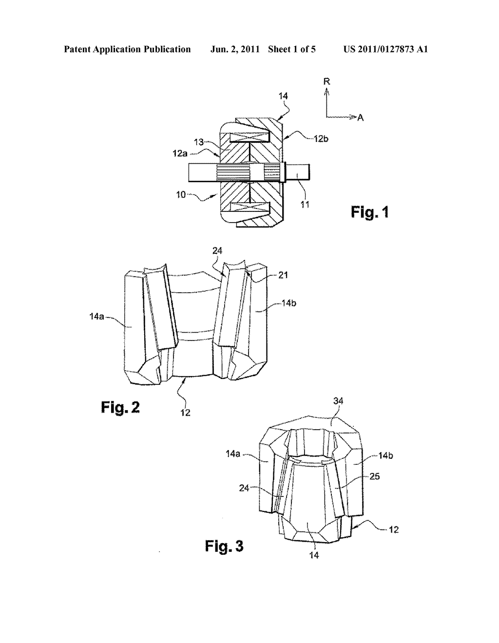 ROTOR FOR ROTARY ELECTRIC MACHINE WITH REDUCED-MASS INTERPOLAR STRUCTURES - diagram, schematic, and image 02