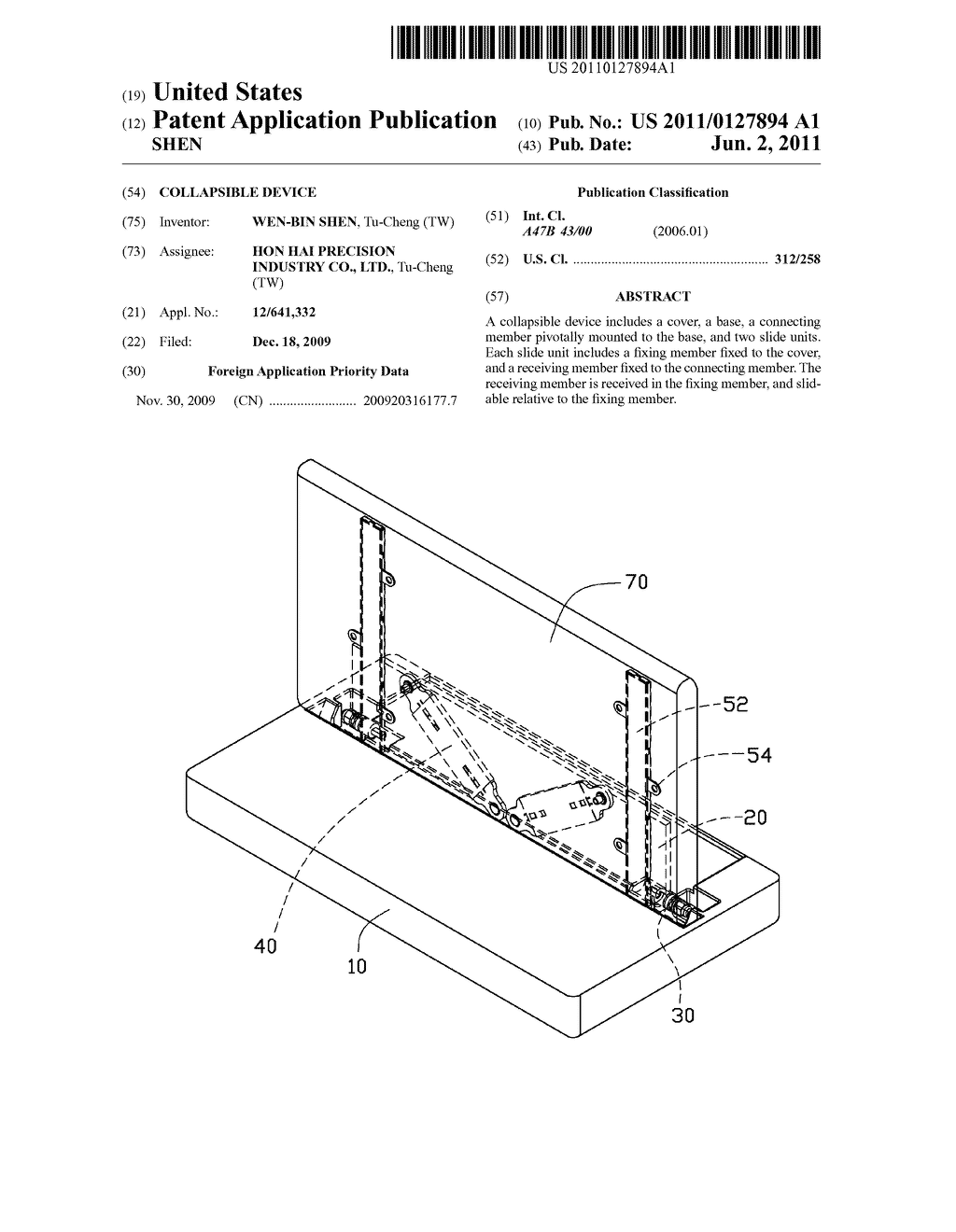 COLLAPSIBLE DEVICE - diagram, schematic, and image 01