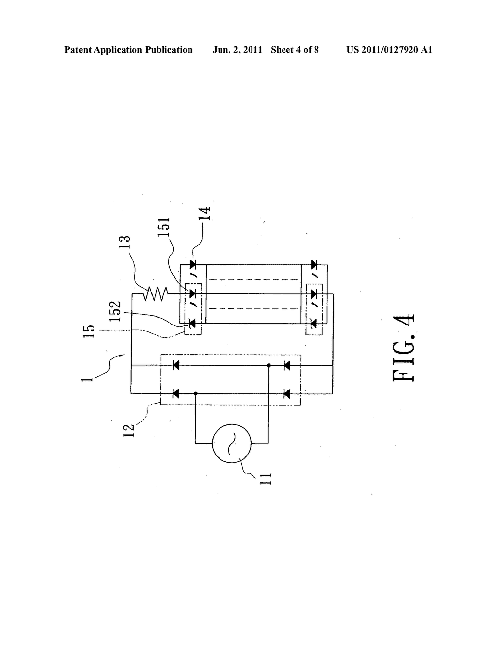 Protection circuit for alternating current light emitting diode - diagram, schematic, and image 05