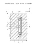 GMR SENSOR WITHIN MOLDED MAGNETIC MATERIAL EMPLOYING NON-MAGNETIC SPACER diagram and image