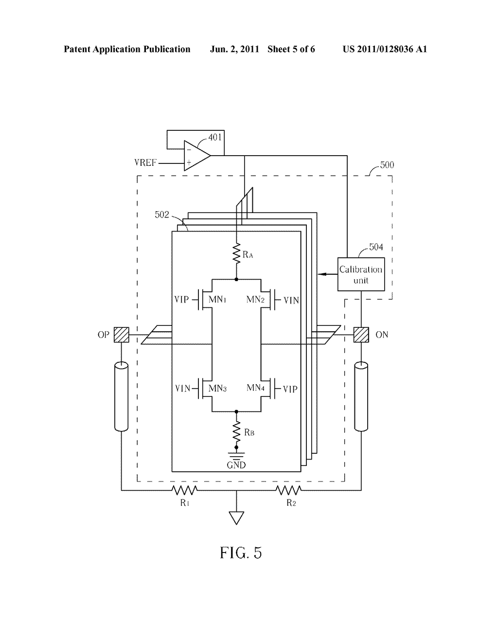 DRIVING CIRCUIT WITH IMPEDENCE CALIBRATION - diagram, schematic, and image 06