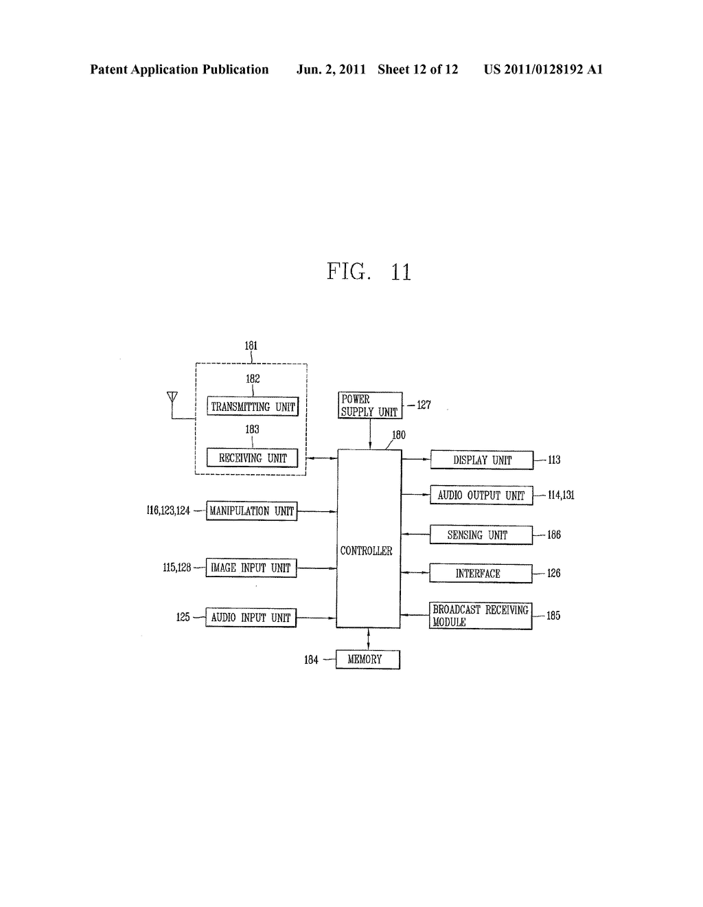 ANTENNA DEVICE AND PORTABLE TERMINAL HAVING THE SAME - diagram, schematic, and image 13