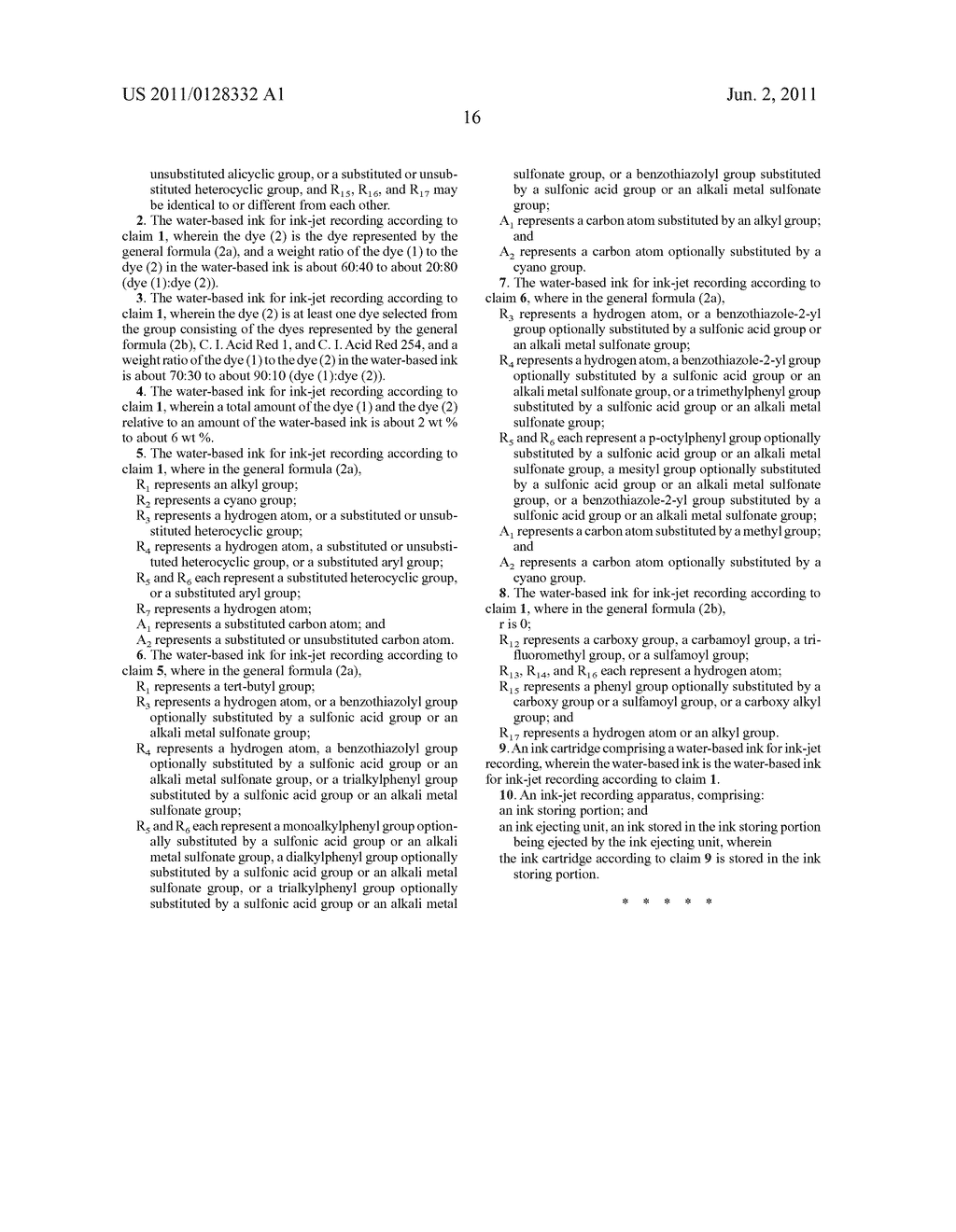 Water-Based Ink for Ink-Jet Recording, Ink Cartridge, and Ink-Jet     Recording Apparatus - diagram, schematic, and image 18