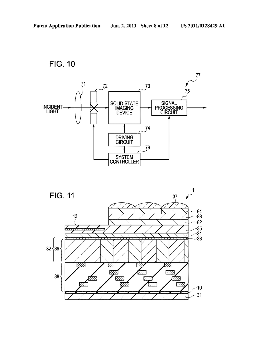 SOLID-STATE IMAGING DEVICE, METHOD OF MANUFACTURING THE SAME, IMAGE     CAPTURING APPARATUS, SEMICONDUCTOR DEVICE, AND METHOD OF MANUFACTURING     THE SAME - diagram, schematic, and image 09