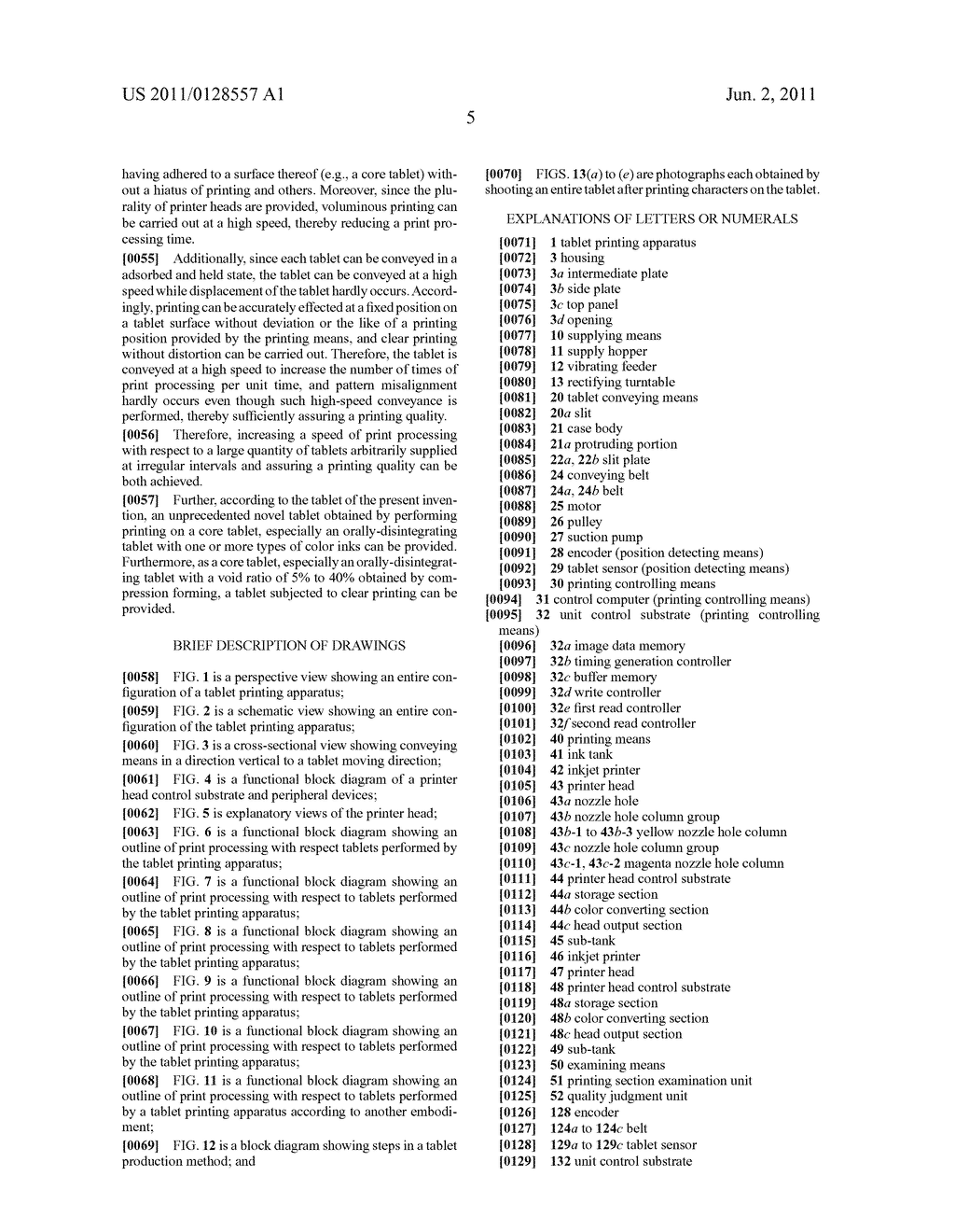 TABLET PRINTING APPARATUS AND TABLET PRODUCTION METHOD, AND TABLET - diagram, schematic, and image 19