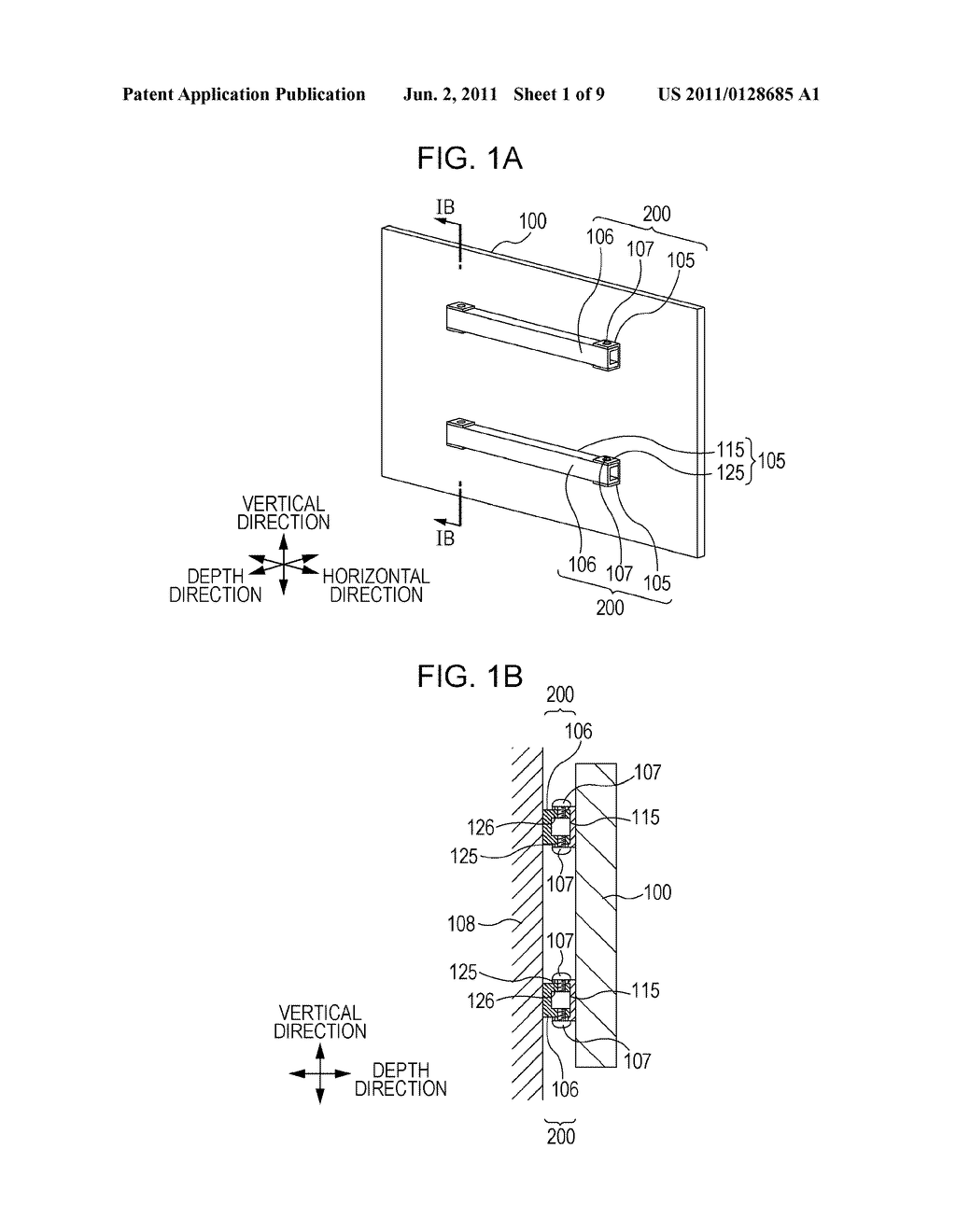 IMAGE DISPLAY APPARATUS INCLUDING CONNECTION STRUCTURE FOR CONNECTIONWITH     SUPPORTING BODY - diagram, schematic, and image 02