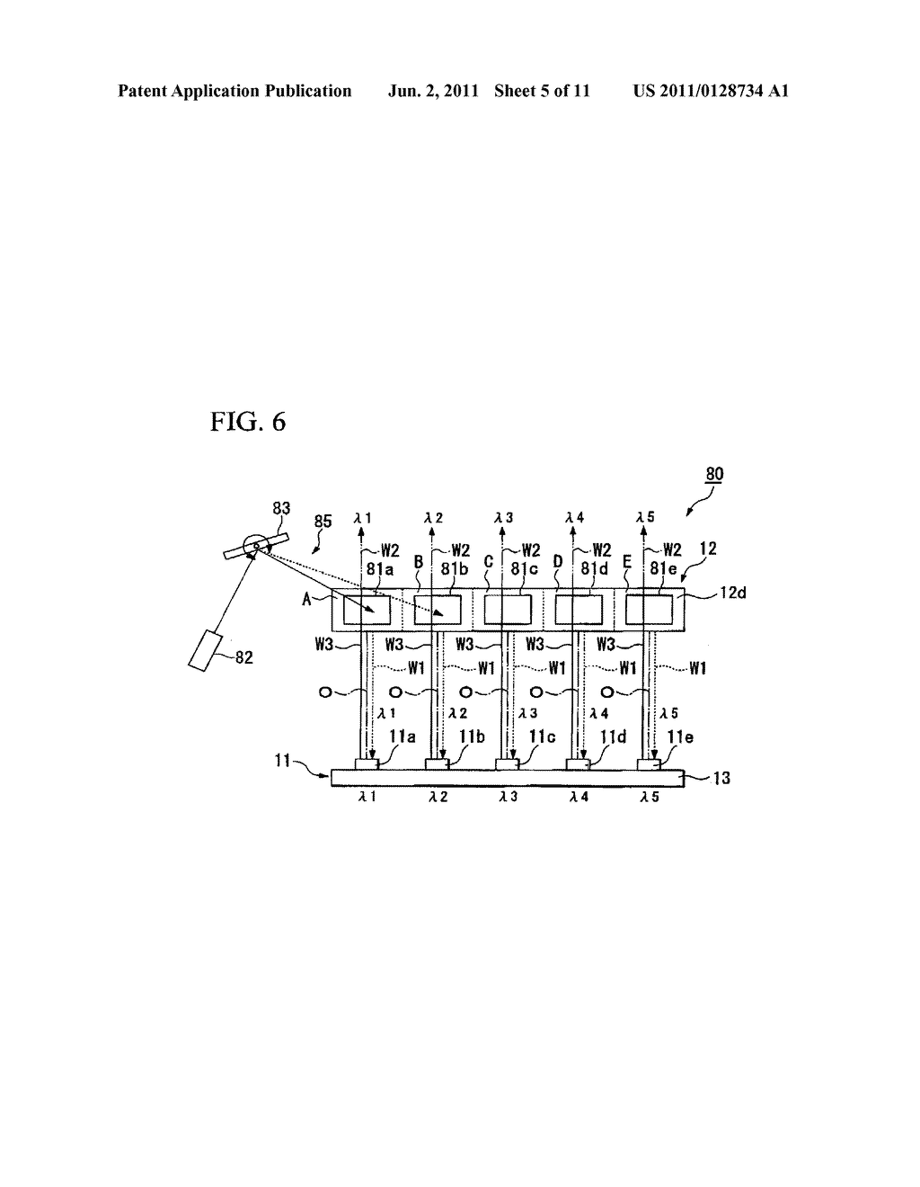 LIGHT SOURCE DEVICE AND IMAGE DISPLAY DEVICE HAVING A WAVELENGTH SELECTIVE     ELEMENT - diagram, schematic, and image 06