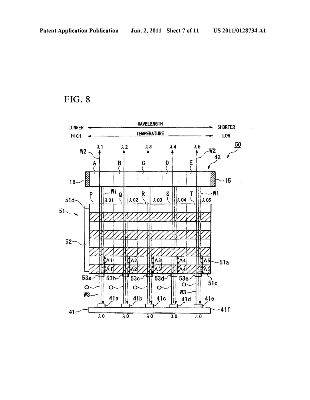 LIGHT SOURCE DEVICE AND IMAGE DISPLAY DEVICE HAVING A WAVELENGTH SELECTIVE     ELEMENT - diagram, schematic, and image 08