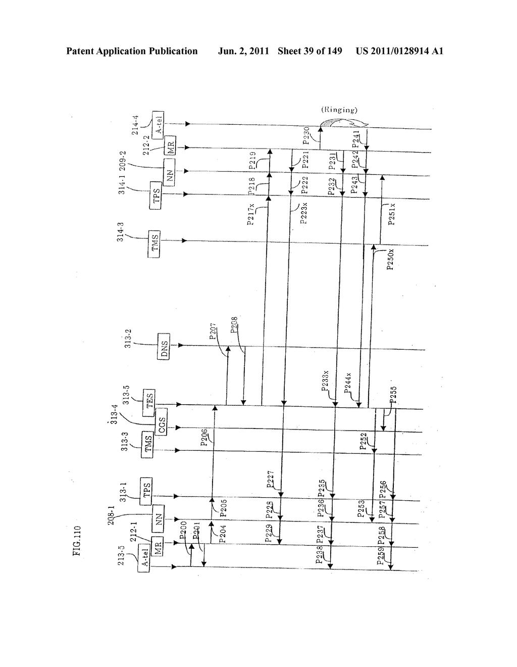 TERMINAL-TO-TERMINAL COMMUNICATION CONNECTION CONTROL METHOD USING IP     TRANSFER NETWORK - diagram, schematic, and image 40