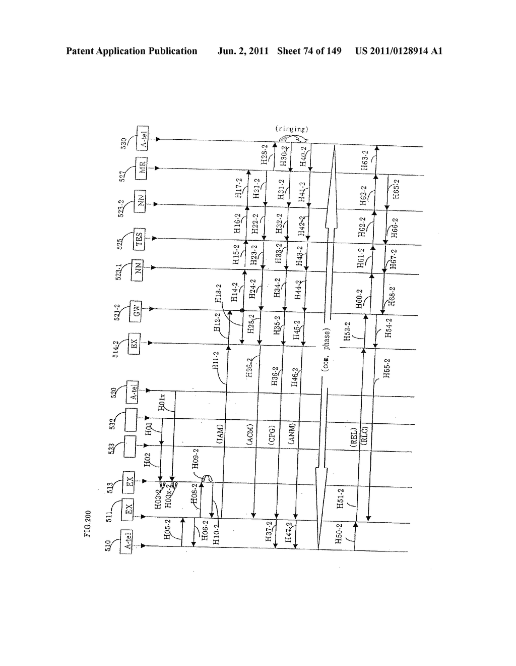 TERMINAL-TO-TERMINAL COMMUNICATION CONNECTION CONTROL METHOD USING IP     TRANSFER NETWORK - diagram, schematic, and image 75