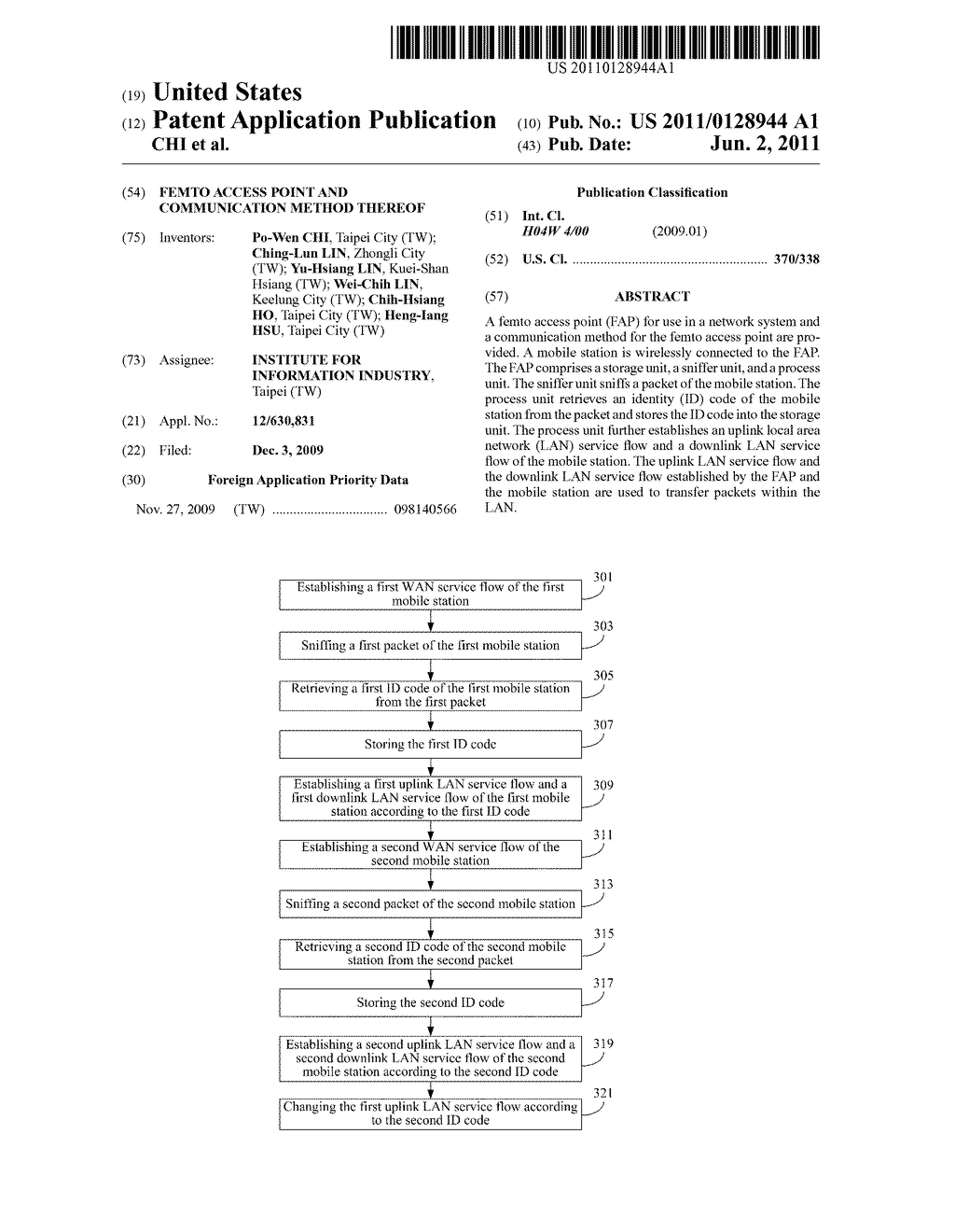 FEMTO ACCESS POINT AND COMMUNICATION METHOD THEREOF - diagram, schematic, and image 01