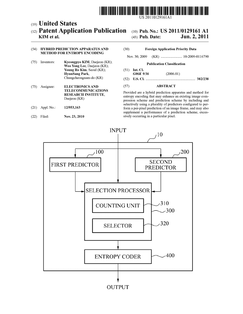 HYBRID PREDICTION APPARATUS AND METHOD FOR ENTROPY ENCODING - diagram, schematic, and image 01