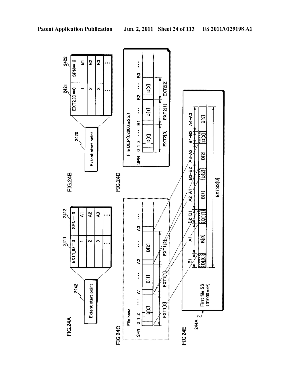 RECORDING MEDIUM, REPRODUCING DEVICE, ENCODING DEVICE, INTEGRATED CIRCUIT,     AND REPRODUCTION OUTPUT DEVICE - diagram, schematic, and image 25