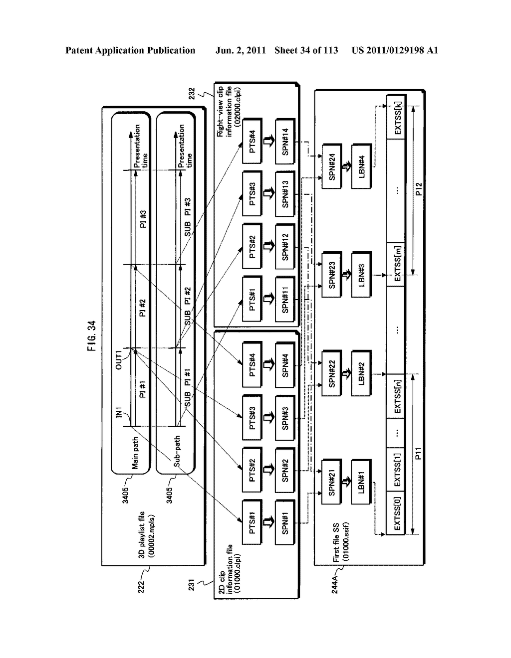 RECORDING MEDIUM, REPRODUCING DEVICE, ENCODING DEVICE, INTEGRATED CIRCUIT,     AND REPRODUCTION OUTPUT DEVICE - diagram, schematic, and image 35