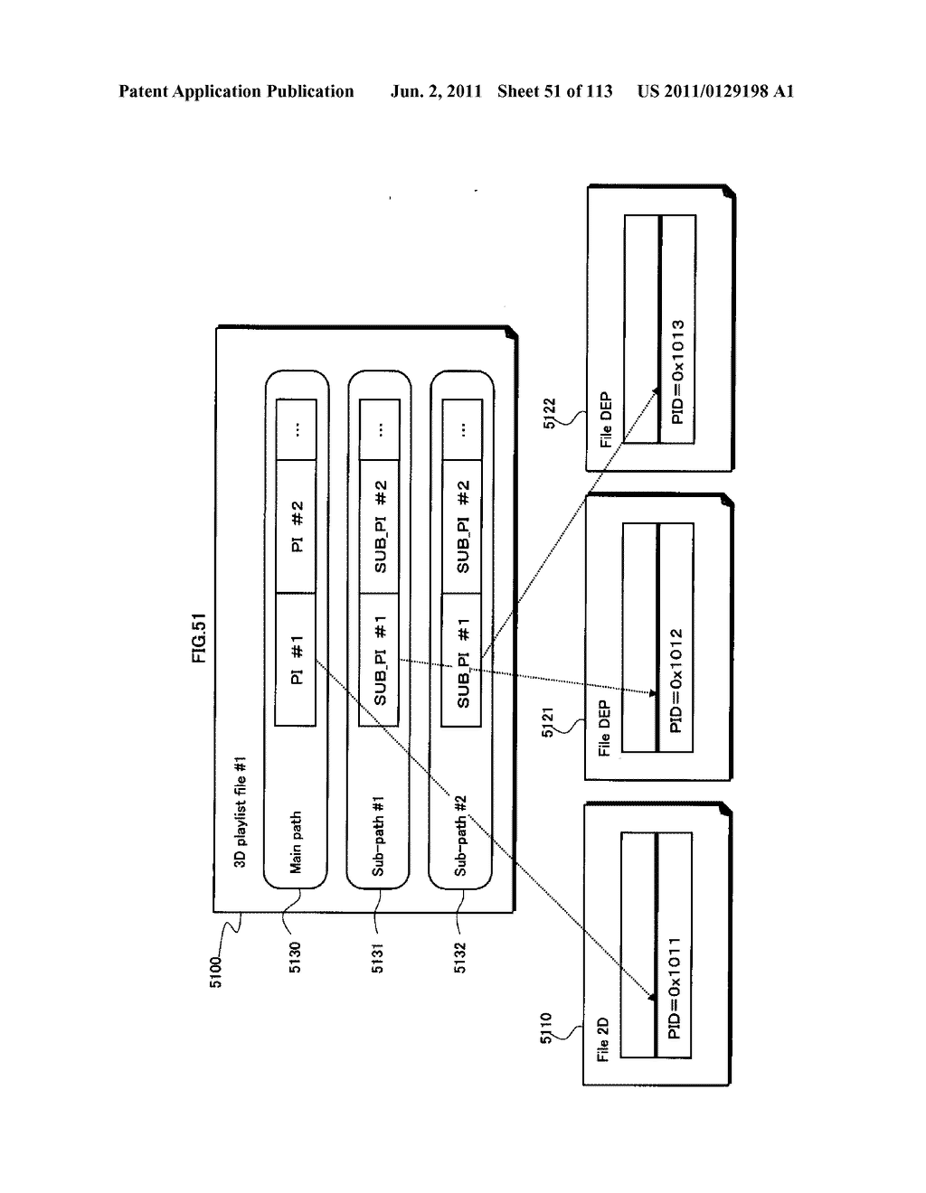 RECORDING MEDIUM, REPRODUCING DEVICE, ENCODING DEVICE, INTEGRATED CIRCUIT,     AND REPRODUCTION OUTPUT DEVICE - diagram, schematic, and image 52