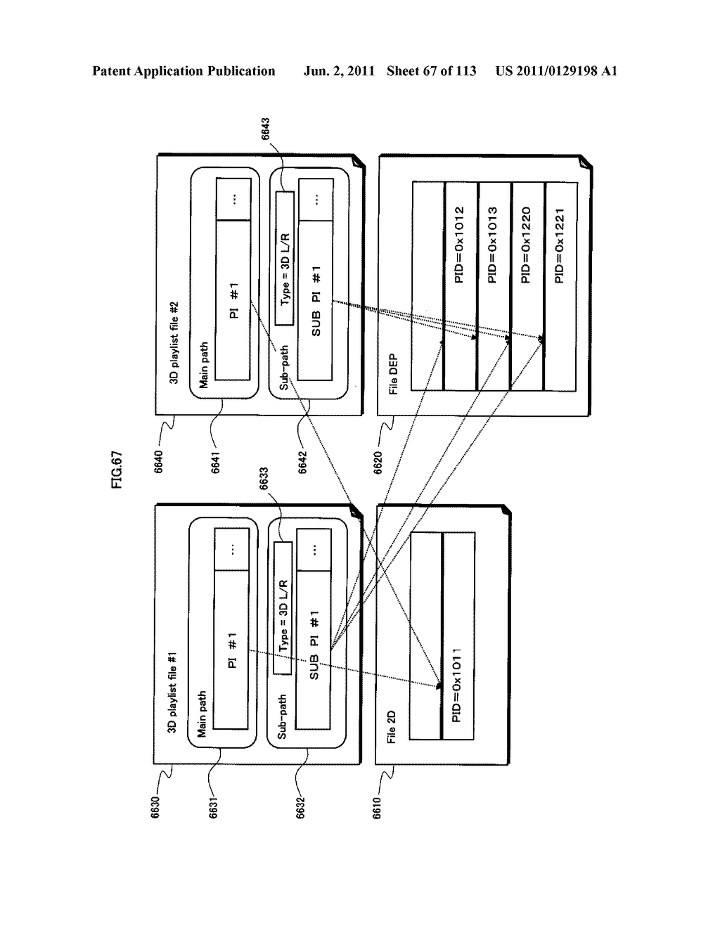 RECORDING MEDIUM, REPRODUCING DEVICE, ENCODING DEVICE, INTEGRATED CIRCUIT,     AND REPRODUCTION OUTPUT DEVICE - diagram, schematic, and image 68
