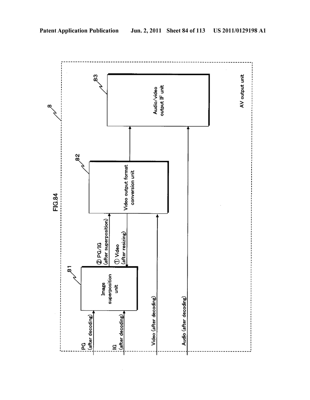 RECORDING MEDIUM, REPRODUCING DEVICE, ENCODING DEVICE, INTEGRATED CIRCUIT,     AND REPRODUCTION OUTPUT DEVICE - diagram, schematic, and image 85