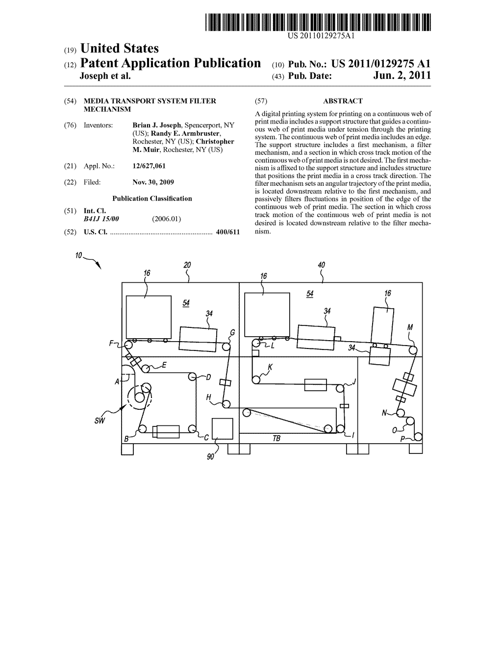 MEDIA TRANSPORT SYSTEM FILTER MECHANISM - diagram, schematic, and image 01