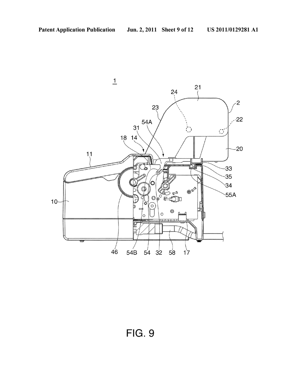 RECORDING DEVICE AND RECORDING MEDIUM SUPPLY MECHANISM FOR A RECORDING     DEVICE - diagram, schematic, and image 10