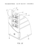 PRINTER WITH BRACKET FOR HOLDING PAPER TRAY diagram and image