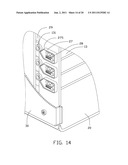 PRINTER WITH BRACKET FOR HOLDING PAPER TRAY diagram and image