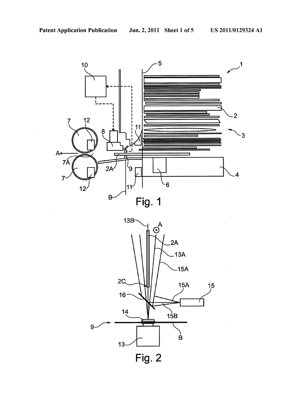  UNSTACKER DEVICE FOR UNSTACKING FLAT ARTICLES, WITH DETECTION OF THEIR     TRACES - diagram, schematic, and image 02