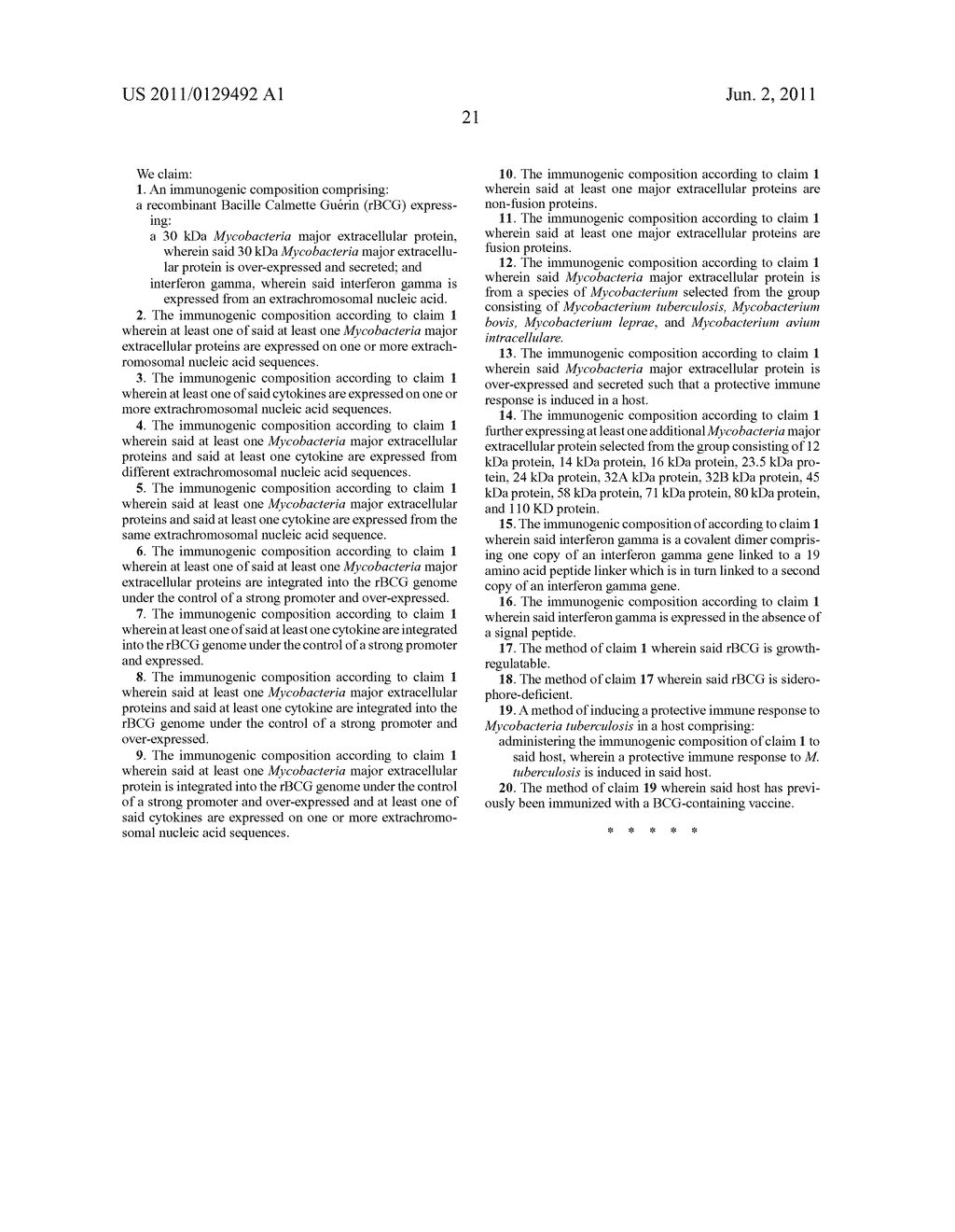 Immunostimulatory Recombinant Intracellular Pathogen Immunogenic     Compositions and Methods of Use - diagram, schematic, and image 35