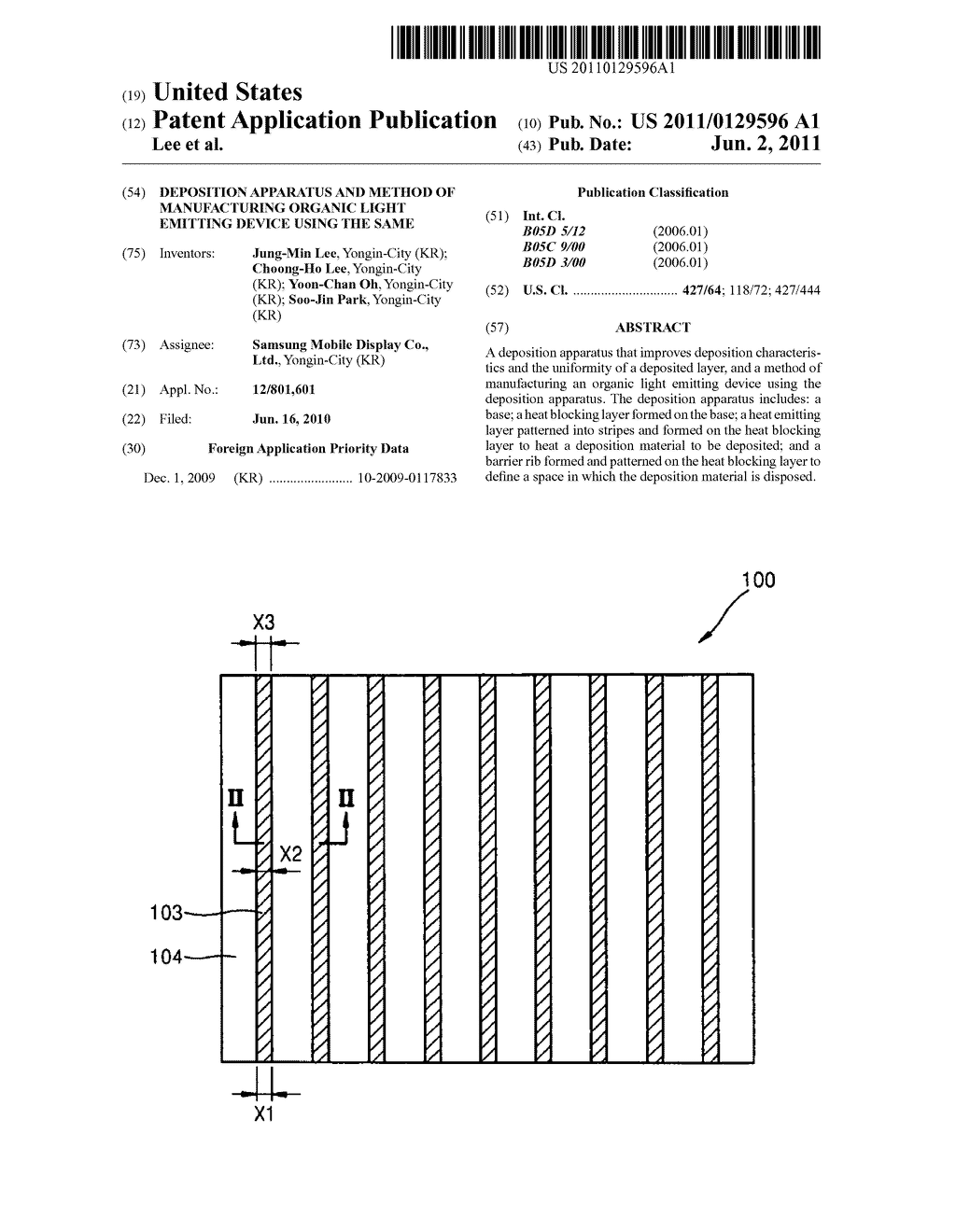 Deposition apparatus and method of manufacturing organic light emitting     device using the same - diagram, schematic, and image 01