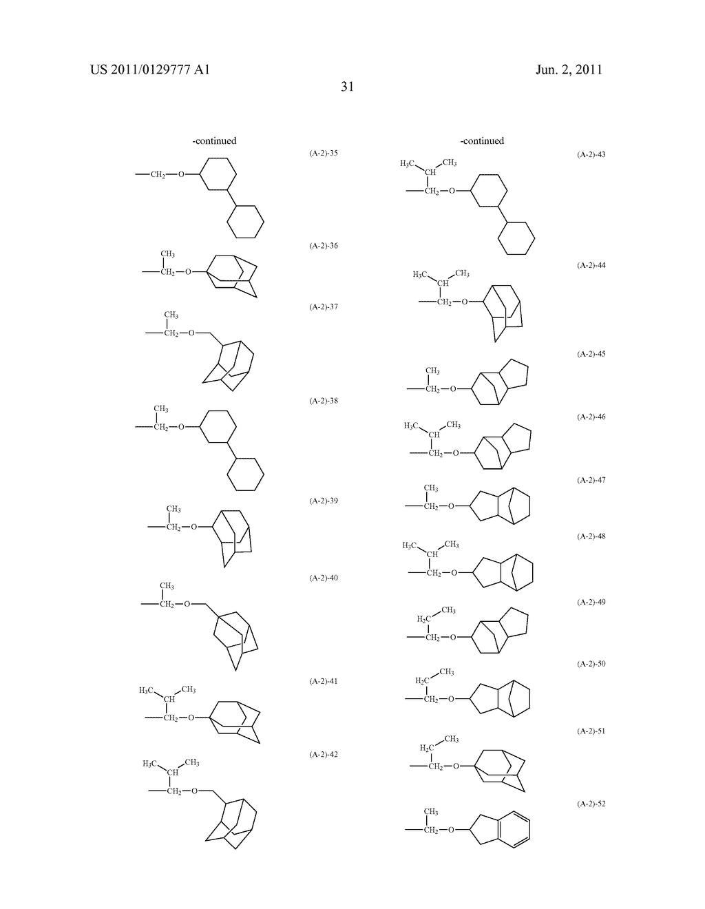 CHEMICALLY AMPLIFIED RESIST COMPOSITION AND PATTERNING PROCESS - diagram, schematic, and image 32