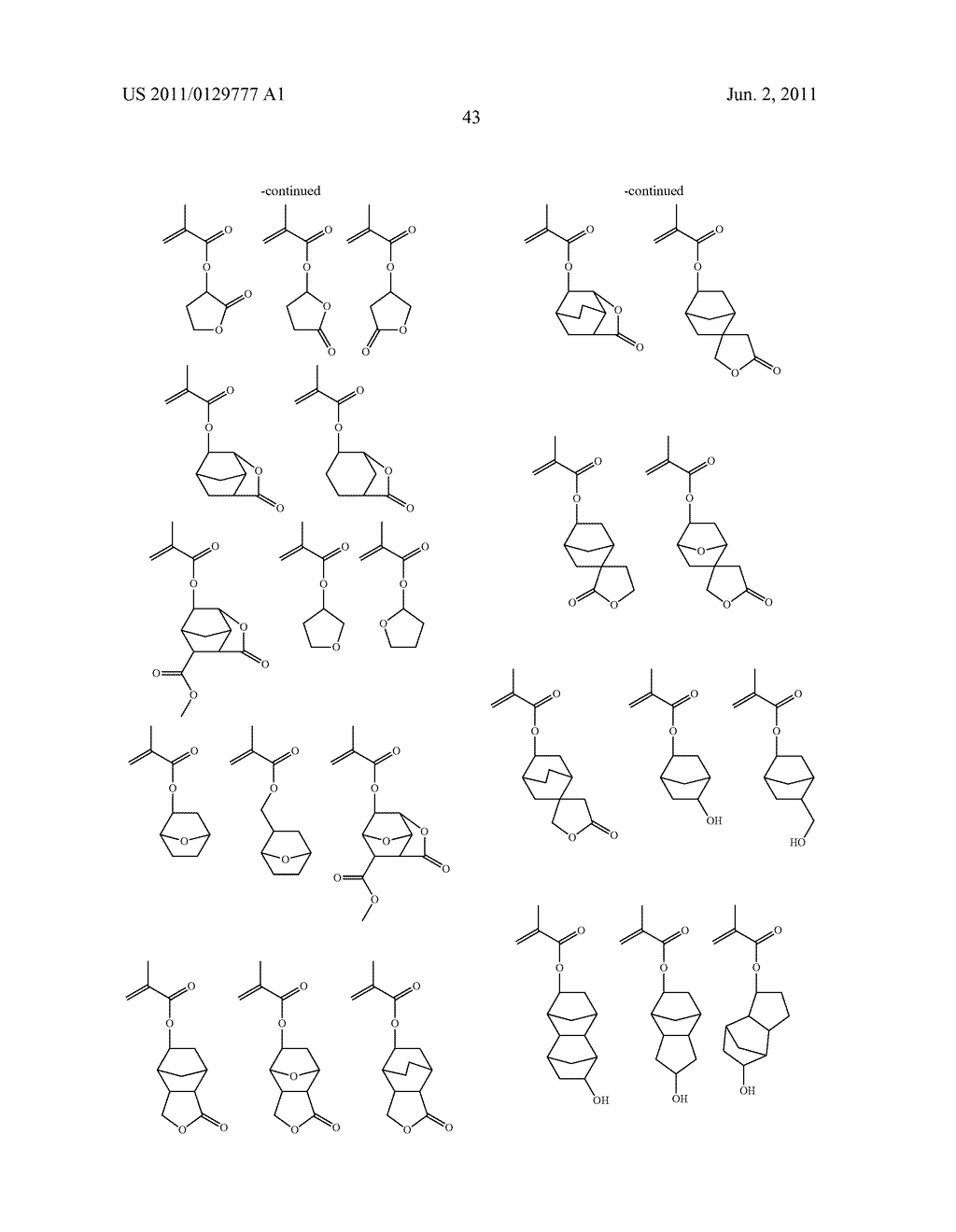 CHEMICALLY AMPLIFIED RESIST COMPOSITION AND PATTERNING PROCESS - diagram, schematic, and image 44