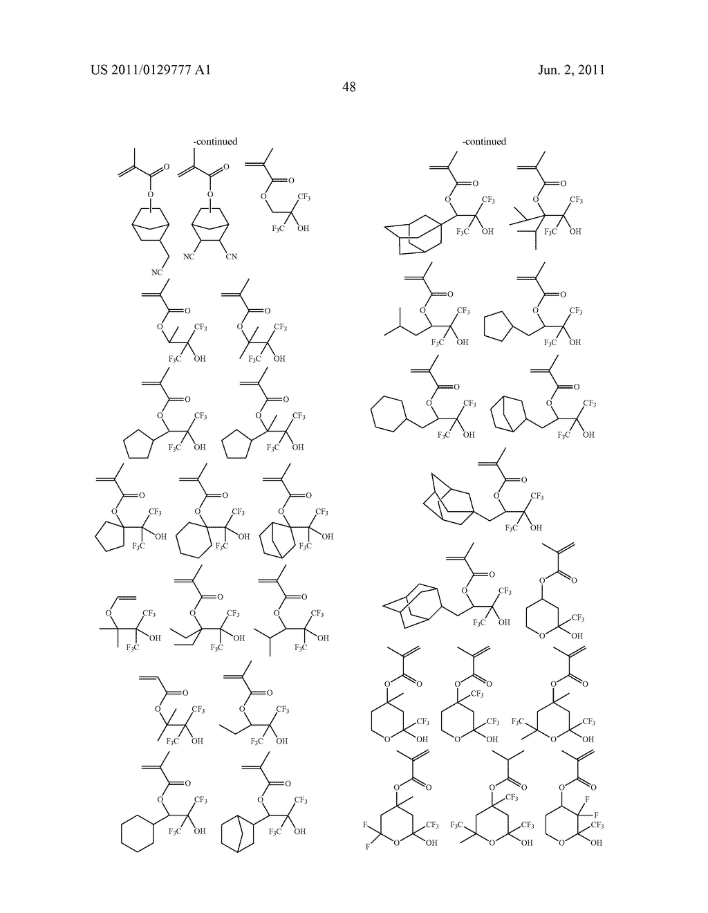 CHEMICALLY AMPLIFIED RESIST COMPOSITION AND PATTERNING PROCESS - diagram, schematic, and image 49