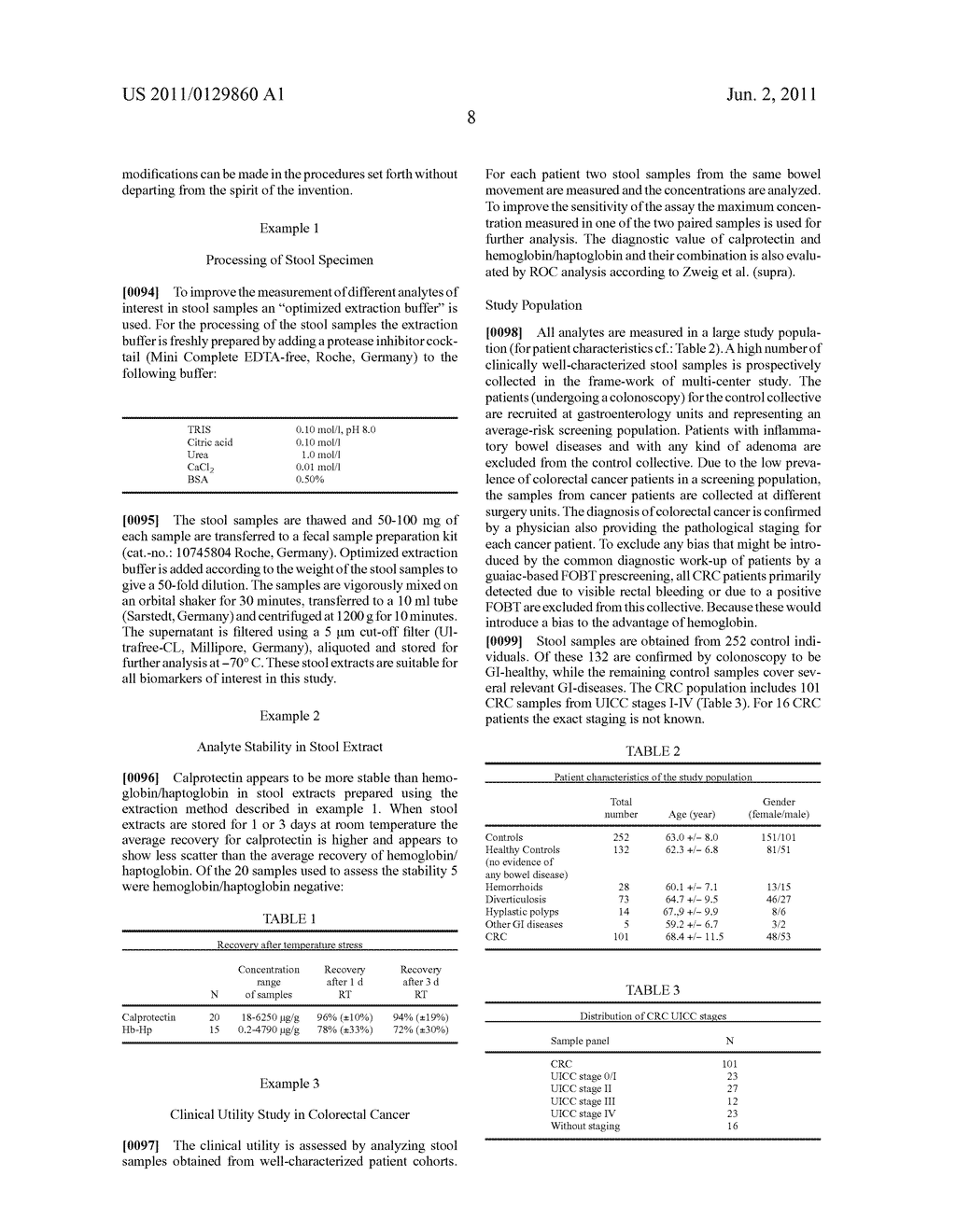 CALPROTECTIN AND HEMOGLOBIN/HAPTOGLOBIN COMPLEX FROM STOOL SAMPLE TO     ASSESS COLORECTAL CANCER - diagram, schematic, and image 09