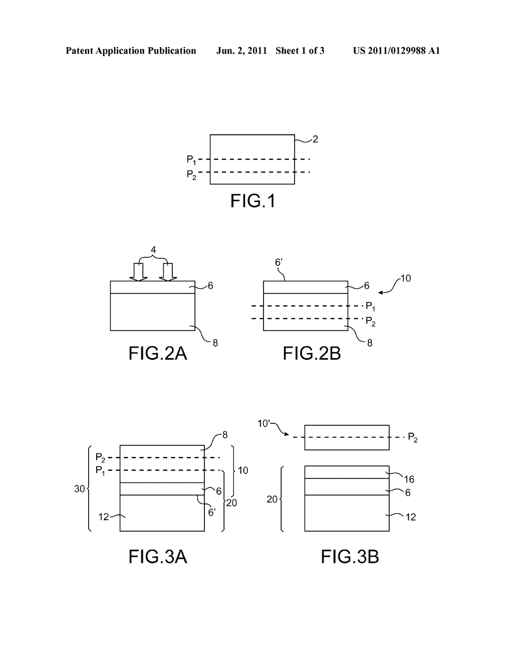 METHOD  OF MAKING MULTIPLE IMPLANTATIONS IN A SUBSTRATE - diagram, schematic, and image 02