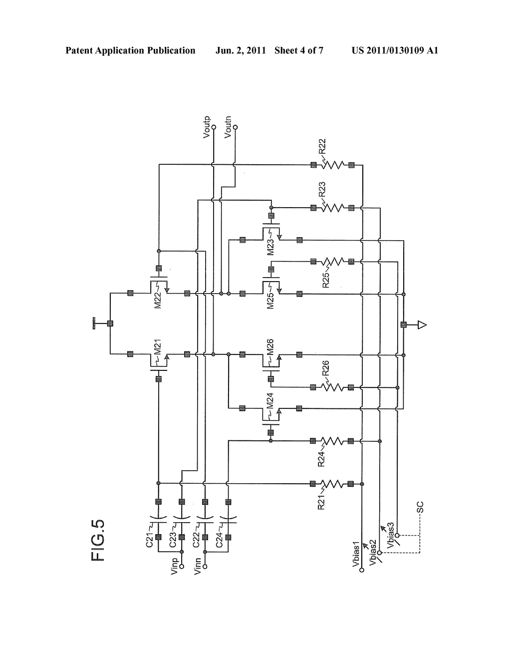 DIFFERENTIAL AMPLIFIER CIRCUIT AND WIRELESS RECEIVING APPARATUS - diagram, schematic, and image 05