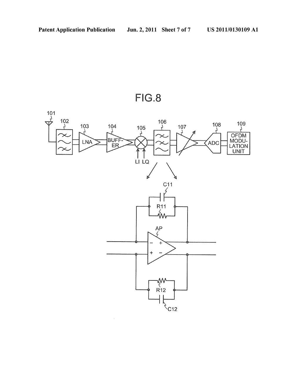 DIFFERENTIAL AMPLIFIER CIRCUIT AND WIRELESS RECEIVING APPARATUS - diagram, schematic, and image 08